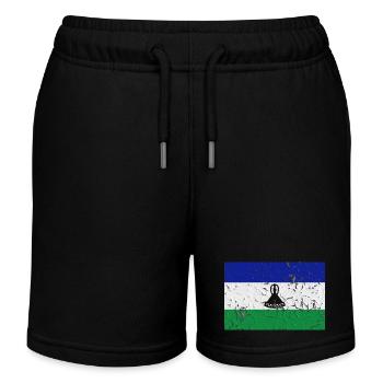 Lesotho Lesotho - Kids Organic Sweat Shorts by Stanley/Stella - black - Front