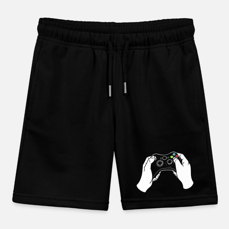 Gaming Controllers Kids Organic Sweat Shorts by Stanley/Stella