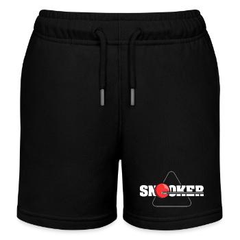 Icône de logo de club de billard de joueur de snooker - Short de jogging enfant bio Stanley/Stella - noir - Devant