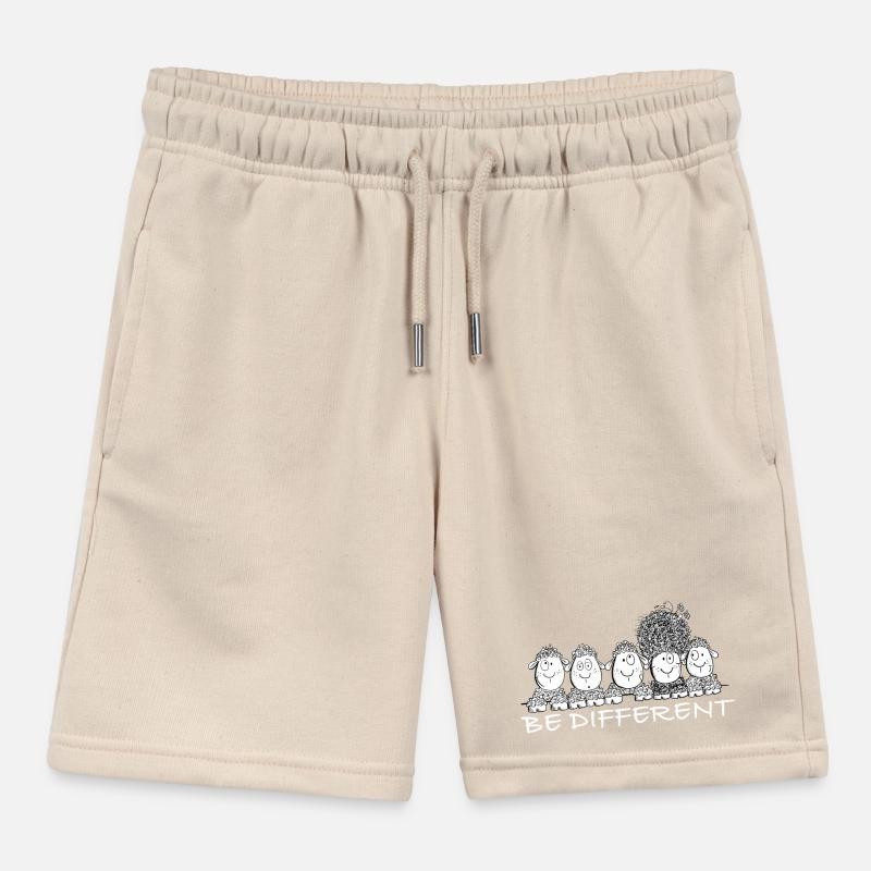 Be Different Schafe mit Spruch Kinder Organic Joggingshorts Mini Bolter von Stanley/Stella