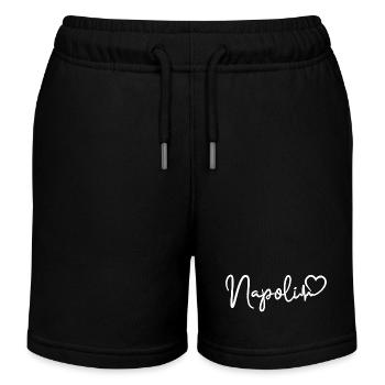 Naples battement de cœur Italie Naples - Short de jogging enfant bio Stanley/Stella - noir - Devant
