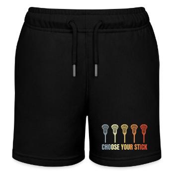 Drôle de slogan de crosse - Short de jogging enfant bio Stanley/Stella - noir - Devant