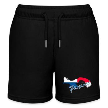 Drapeau du Panama, carte drapeau du Panama - Short de jogging enfant bio Stanley/Stella - noir - Devant