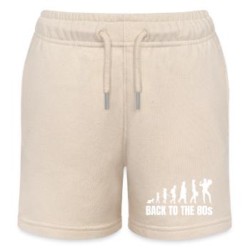 80s Girls to Adults - Kids Organic Sweat Shorts by Stanley/Stella - soft Ecru - Front