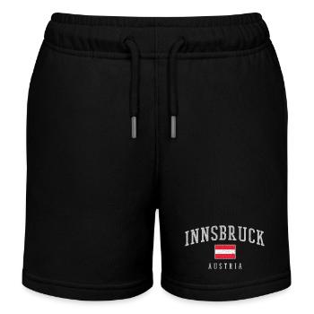 Innsbruck Austria Banner - Kinder Organic Joggingshorts Mini Bolter von Stanley/Stella - Schwarz - Vorne
