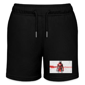 Samouraï Cyber Futuriste - Short de jogging enfant bio Stanley/Stella - noir - Devant