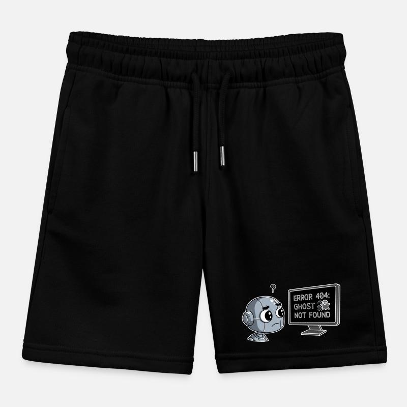 Error 404: Ghost Not Found Kids Organic Sweat Shorts by Stanley/Stella