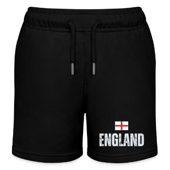 Drapeau de l’Angleterre, patriote anglais - Short de jogging enfant bio Stanley/Stella - noir - Devant