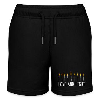 Hanukkah Chanukkah Hanukah - Kinder Organic Joggingshorts Mini Bolter von Stanley/Stella - Schwarz - Vorne