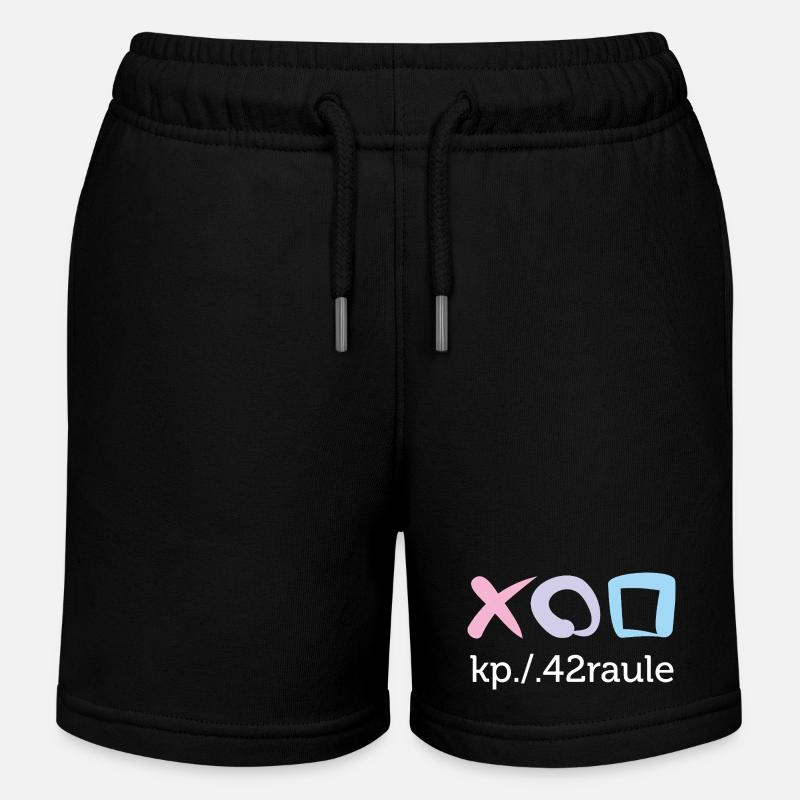 Raule - Short de jogging enfant bio Stanley/Stella - noir