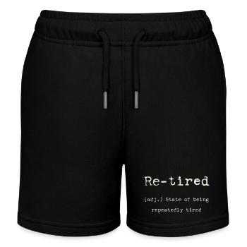 Re-fatigué – état de fatigue constante - Short de jogging enfant bio Stanley/Stella - noir - Devant
