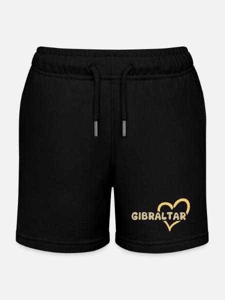 Gibraltar Gibraltar - Kinder Organic Joggingshorts Mini Bolter von Stanley/Stella - Schwarz