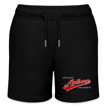 Ich habe mich in Aalborg verlaufen und es geliebt - Kinder Organic Joggingshorts Mini Bolter von Stanley/Stella - Schwarz - Vorne