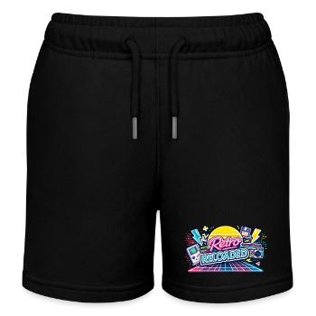 Grille néon Retro Reloaded - Short de jogging enfant bio Stanley/Stella - noir - Devant