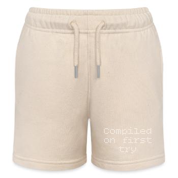 Compiled first try - Kids Organic Sweat Shorts by Stanley/Stella - soft Ecru - Front