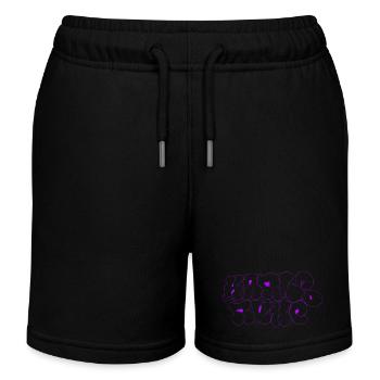 Graffiti violet de Karlsruhe Vomissement - Short de jogging enfant bio Stanley/Stella - noir - Devant