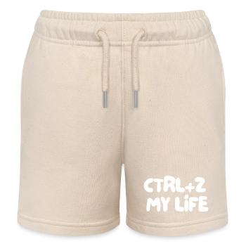 STRG+Z, MEIN LEBEN - Kinder Organic Joggingshorts Mini Bolter von Stanley/Stella - Natur - Vorne