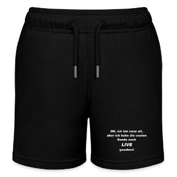 Coole Bands - ich hab sie gesehen! - Kinder Organic Joggingshorts Mini Bolter von Stanley/Stella - Schwarz - Vorne