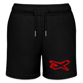 Avion modèle modèle Avion Enfants Hommes Garçons Pilote - Short de jogging enfant bio Stanley/Stella - noir - Devant