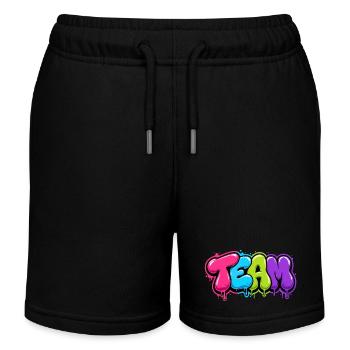 Team - Kinder Organic Joggingshorts Mini Bolter von Stanley/Stella - Schwarz - Vorne