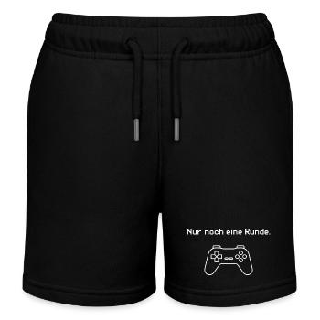 Nur noch eine Runde Gamer Spruch T-Shirt - Kinder Organic Joggingshorts Mini Bolter von Stanley/Stella - Schwarz - Vorne