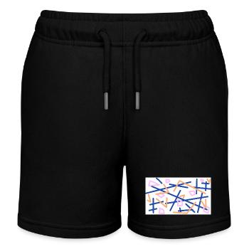 La vie confuse - Short de jogging enfant bio Stanley/Stella - noir - Devant