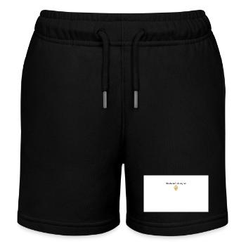 Backe die Welt einen besseren Cupcake - Kinder Organic Joggingshorts Mini Bolter von Stanley/Stella - Schwarz - Vorne