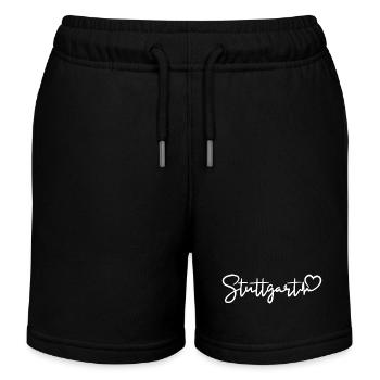 Stuttgart Herzschlag - Kinder Organic Joggingshorts Mini Bolter von Stanley/Stella - Schwarz - Vorne