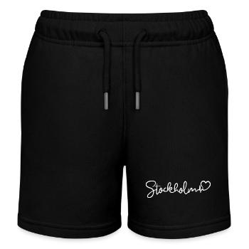 Stockholm Herzschlag - Kinder Organic Joggingshorts Mini Bolter von Stanley/Stella - Schwarz - Vorne