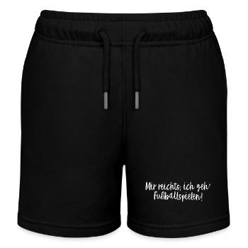 Mir Reichts, Ich Geh' Fußballspielen! - Kinder Organic Joggingshorts Mini Bolter von Stanley/Stella - Schwarz - Vorne