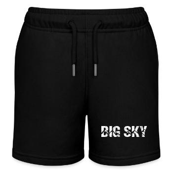 Big Sky Berge Montana USA - Kinder Organic Joggingshorts Mini Bolter von Stanley/Stella - Schwarz - Vorne