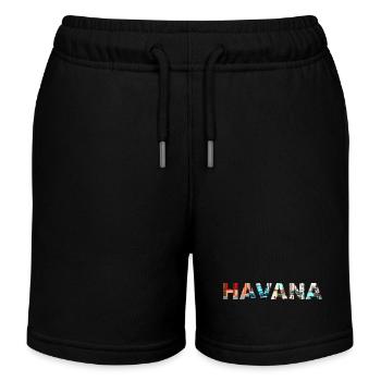 La Havane Cuba - Short de jogging enfant bio Stanley/Stella - noir - Devant
