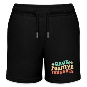 Positive Gedanken entwickeln - Kinder Organic Joggingshorts Mini Bolter von Stanley/Stella - Schwarz - Vorne