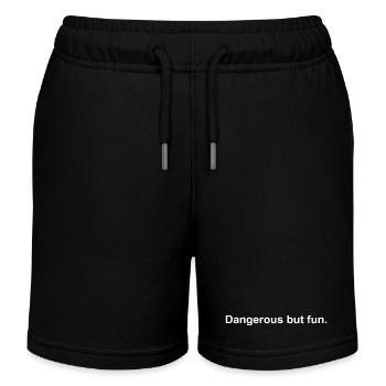 Funny Quote Aesthetic - Kids Organic Sweat Shorts by Stanley/Stella - black - Front