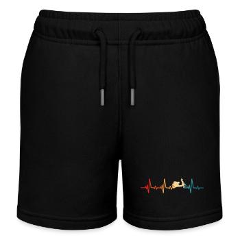 Motorroller retro rollerfahren scooter moped - Kinder Organic Joggingshorts Mini Bolter von Stanley/Stella - Schwarz - Vorne
