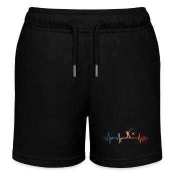 Pêcheur battement de cœur pêcheur pêcheur - Short de jogging enfant bio Stanley/Stella - noir - Devant