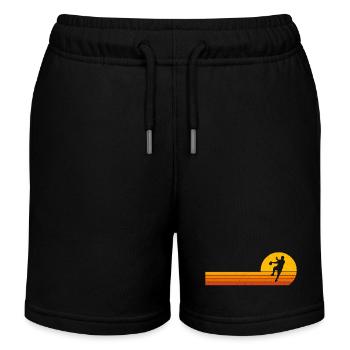 handball Sunrise handball player - Kids Organic Sweat Shorts by Stanley/Stella - black - Front