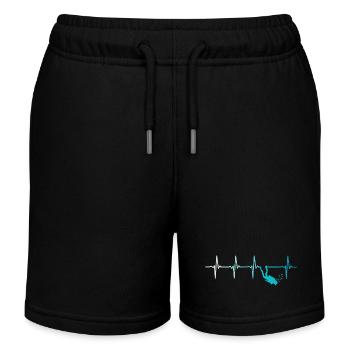 Plongée Heartbeat Retro Diver - Short de jogging enfant bio Stanley/Stella - noir - Devant