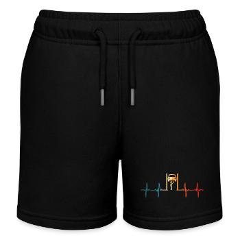 Mechaniker Herzschlag Herzschlag - Kinder Organic Joggingshorts Mini Bolter von Stanley/Stella - Schwarz - Vorne