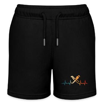 Klempner herzschlag Installateur - Kinder Organic Joggingshorts Mini Bolter von Stanley/Stella - Schwarz - Vorne