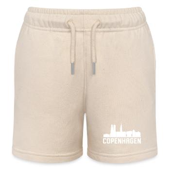Copenhagen Skyline - Kids Organic Sweat Shorts by Stanley/Stella - soft Ecru - Front