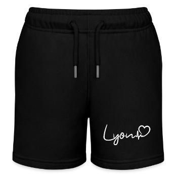 Lyon Herzschlag - Kinder Organic Joggingshorts Mini Bolter von Stanley/Stella - Schwarz - Vorne