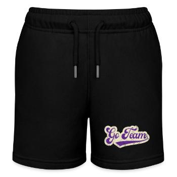 Zum Team - Kinder Organic Joggingshorts Mini Bolter von Stanley/Stella - Schwarz - Vorne