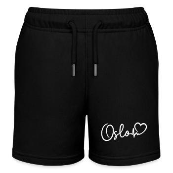 Oslo Herzschlag - Kinder Organic Joggingshorts Mini Bolter von Stanley/Stella - Schwarz - Vorne