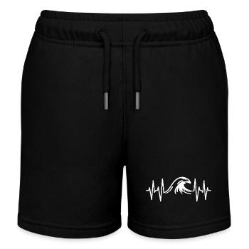 Vague Sea Heartbeat - Short de jogging enfant bio Stanley/Stella - noir - Devant