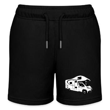 Reisemobil - Kinder Organic Joggingshorts Mini Bolter von Stanley/Stella - Schwarz - Vorne