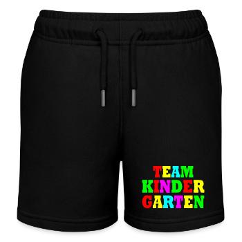 Team kindergarten - Kinder Organic Joggingshorts Mini Bolter von Stanley/Stella - Schwarz - Vorne