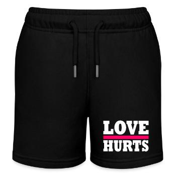 Love hurts - Kids Organic Sweat Shorts by Stanley/Stella - black - Front