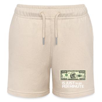 1Million Dollar is Just $1,90 per Day - Kinder Organic Joggingshorts Mini Bolter von Stanley/Stella - Natur - Vorne