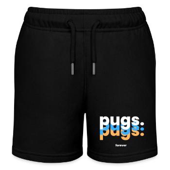 Für immer Möpse - Der Niedliche Begleiter - Kinder Organic Joggingshorts Mini Bolter von Stanley/Stella - Schwarz - Vorne
